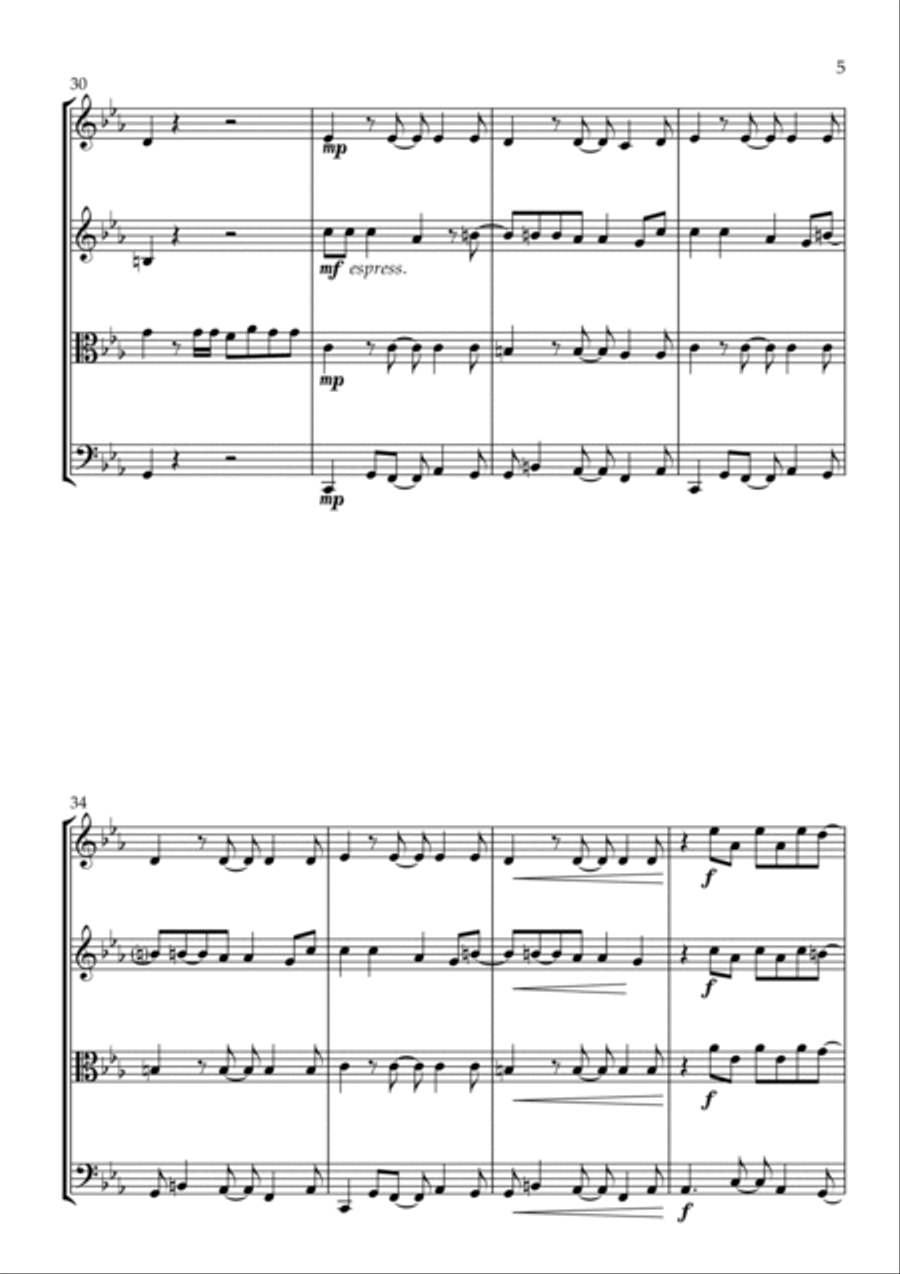 We Don't Talk About Bruno String Quartet scores gallery preview page 5