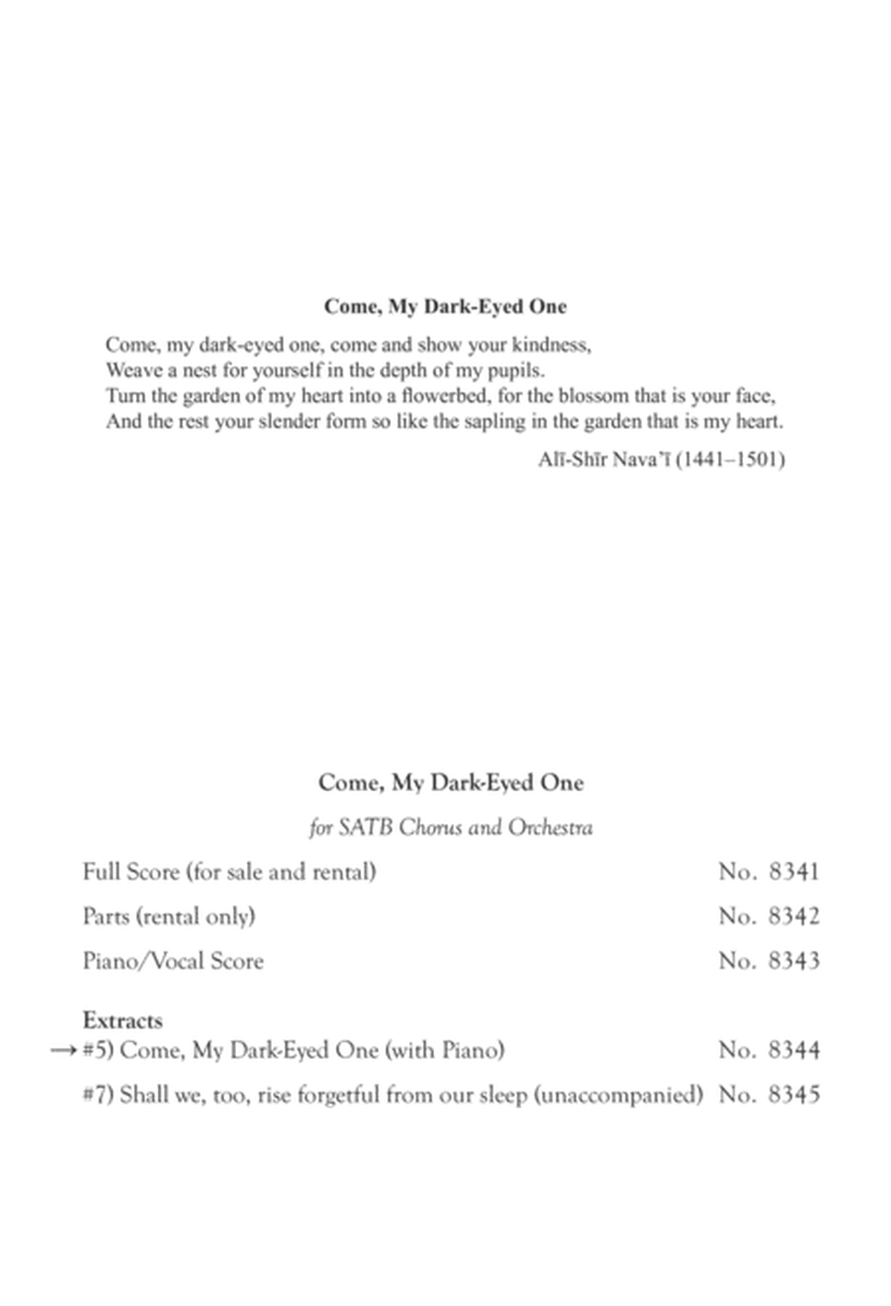 Come, My Dark-Eyed One (5. from Come, My Dark-Eyed One) (Downloadable)