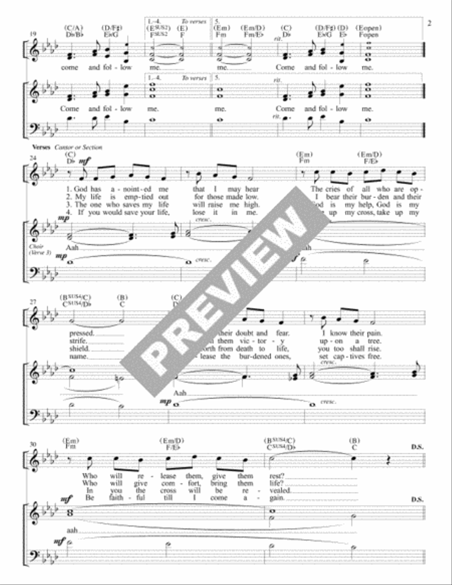 Come and Follow Me - Guitar edition Guitar scores gallery preview page 3