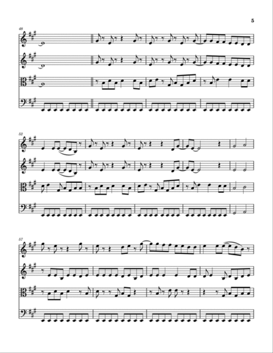 Shakedown String Quartet scores gallery preview page 6