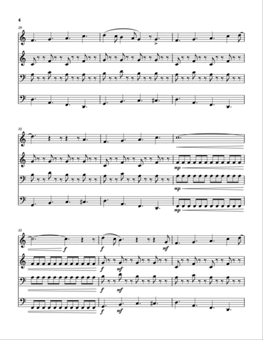 Shapes Of Things Brass Quartet scores gallery preview page 5