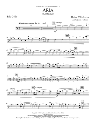 Aria (Cantilena) (arr. Jamin Hoffman) - Solo Cello