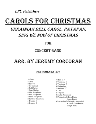 Book cover for Carols of Christmas for Concert Band