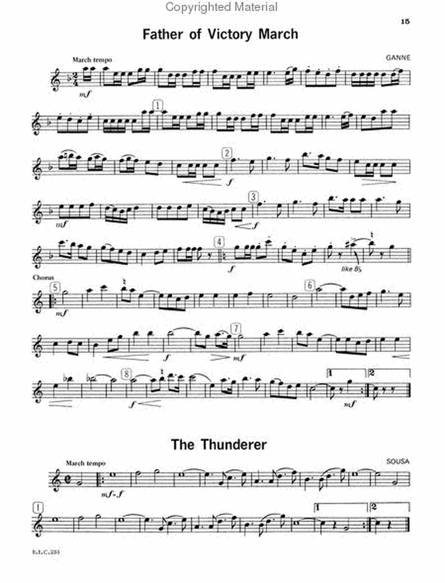 Student Instrumental Course Tunes for Alto Saxophone Technic