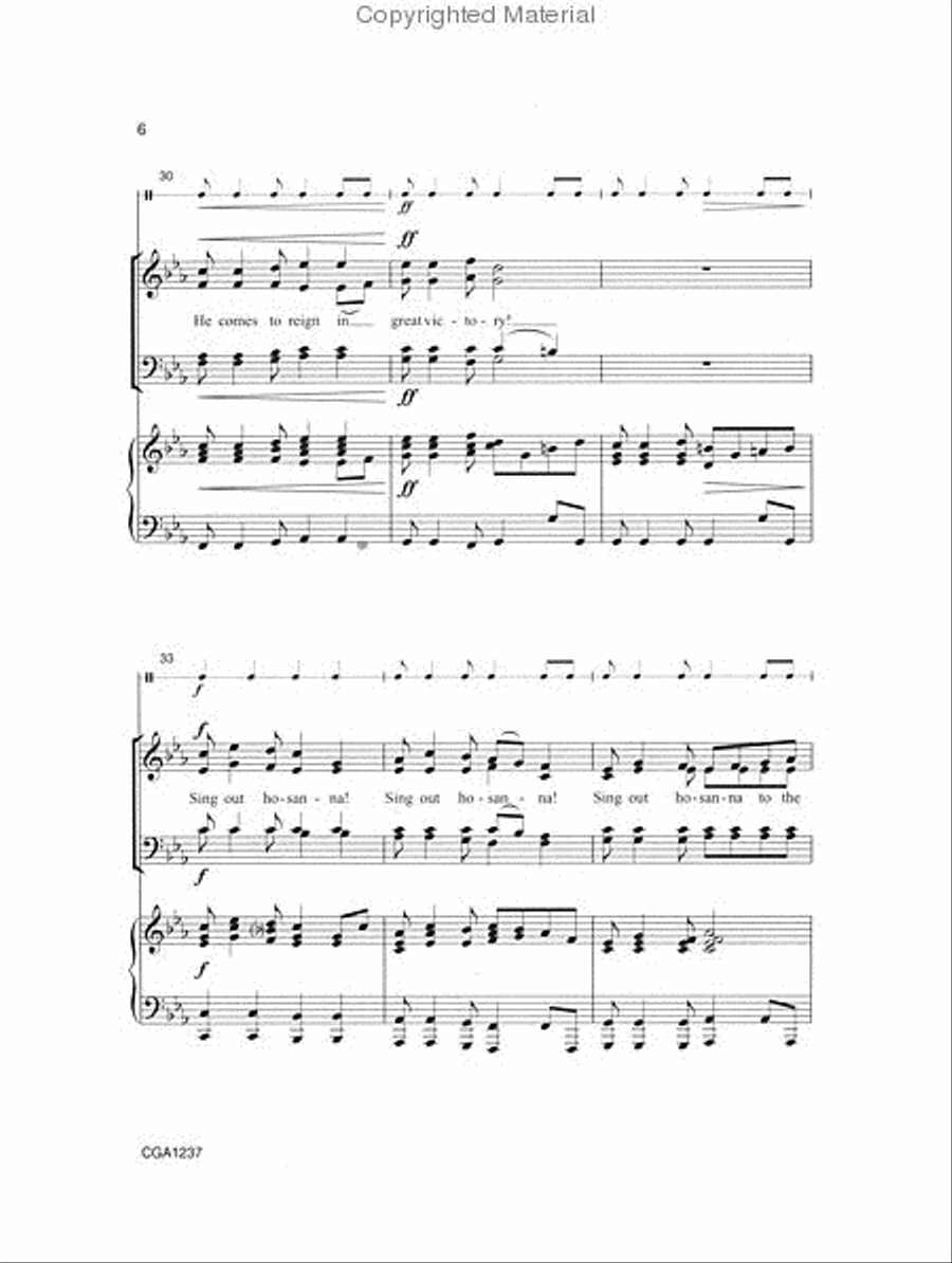 Sing Out Hosanna! Choir scores gallery preview page 3