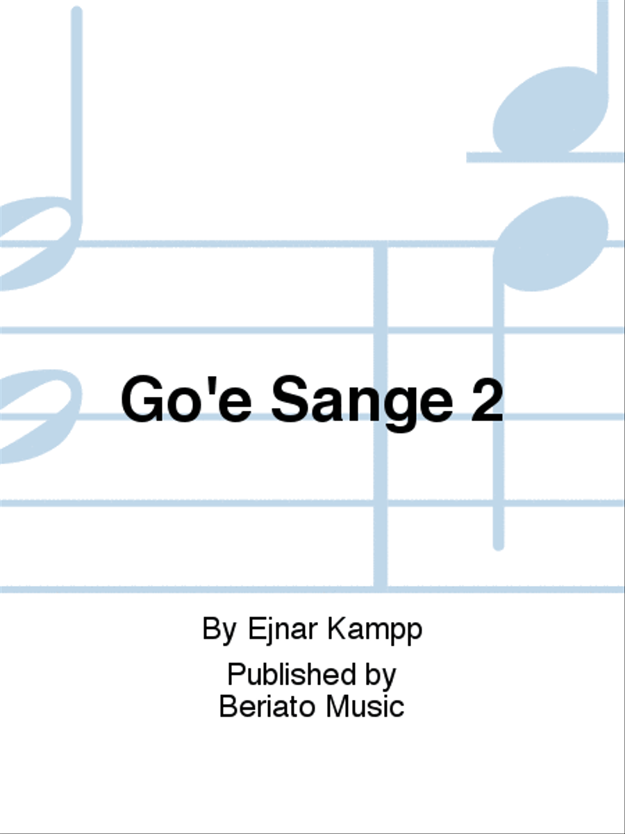 Go'e Sange 2 Choir scores gallery preview page 1