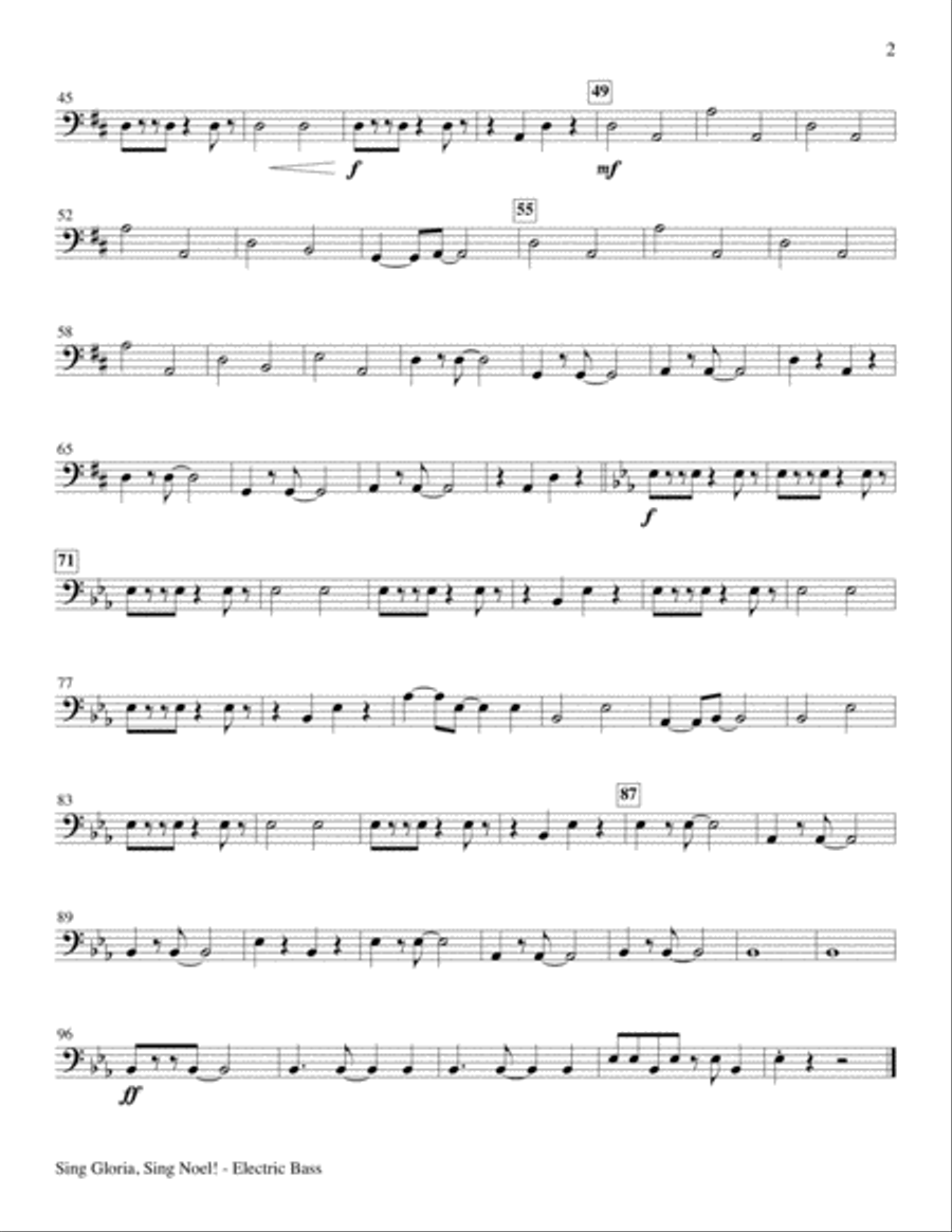 Sing Gloria, Sing Noel!-Raney-Conductor's Score, Flute, & Percussion-Digital Ver Unison Choir scores gallery preview page 20