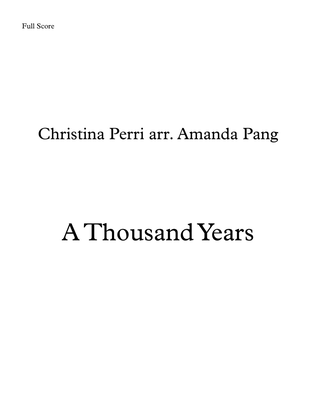 A Thousand Years