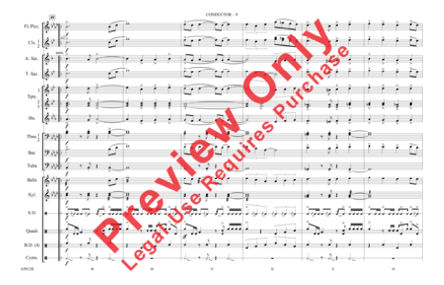 Con Slancio Marching Band scores gallery preview page 10