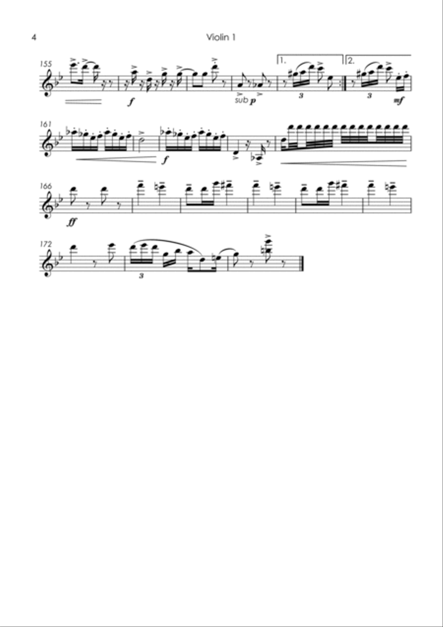 Gershwin's Three Piano Preludes - string quartet String Quartet scores gallery preview page 6