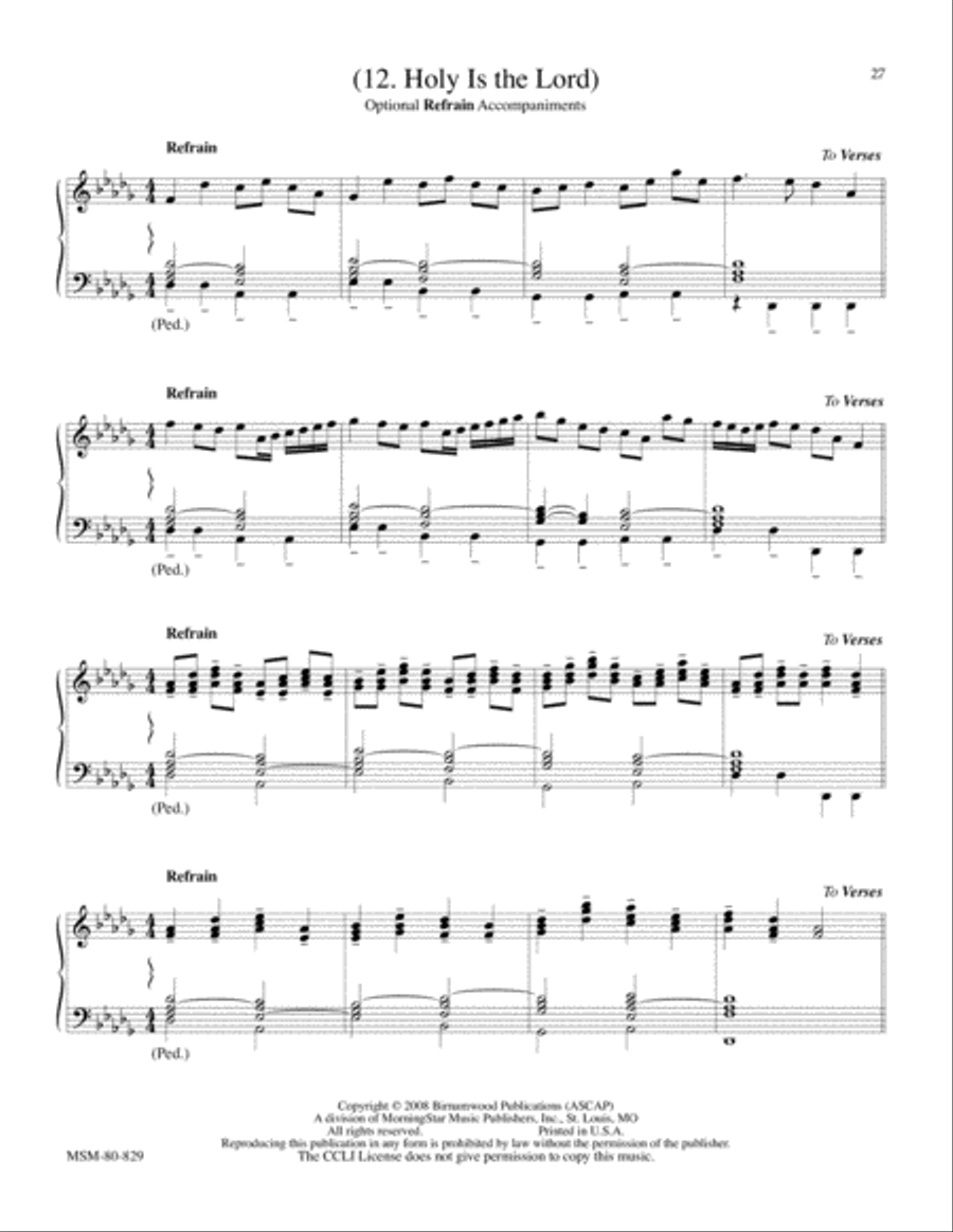 Holy Is the Lord 4-Part scores gallery preview page 2