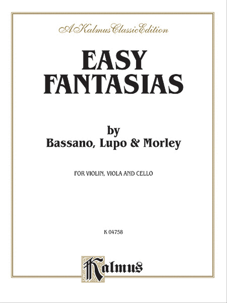 Easy Fantasias String Trio scores gallery preview page 1