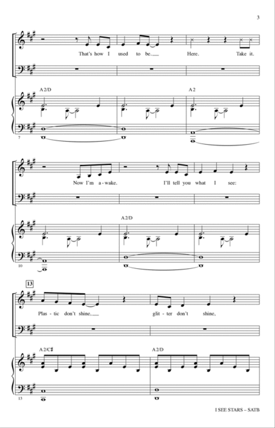 I See Stars (from Mean Girls: The Broadway Musical) (arr. Mark Brymer) 4-Part scores gallery preview page 2