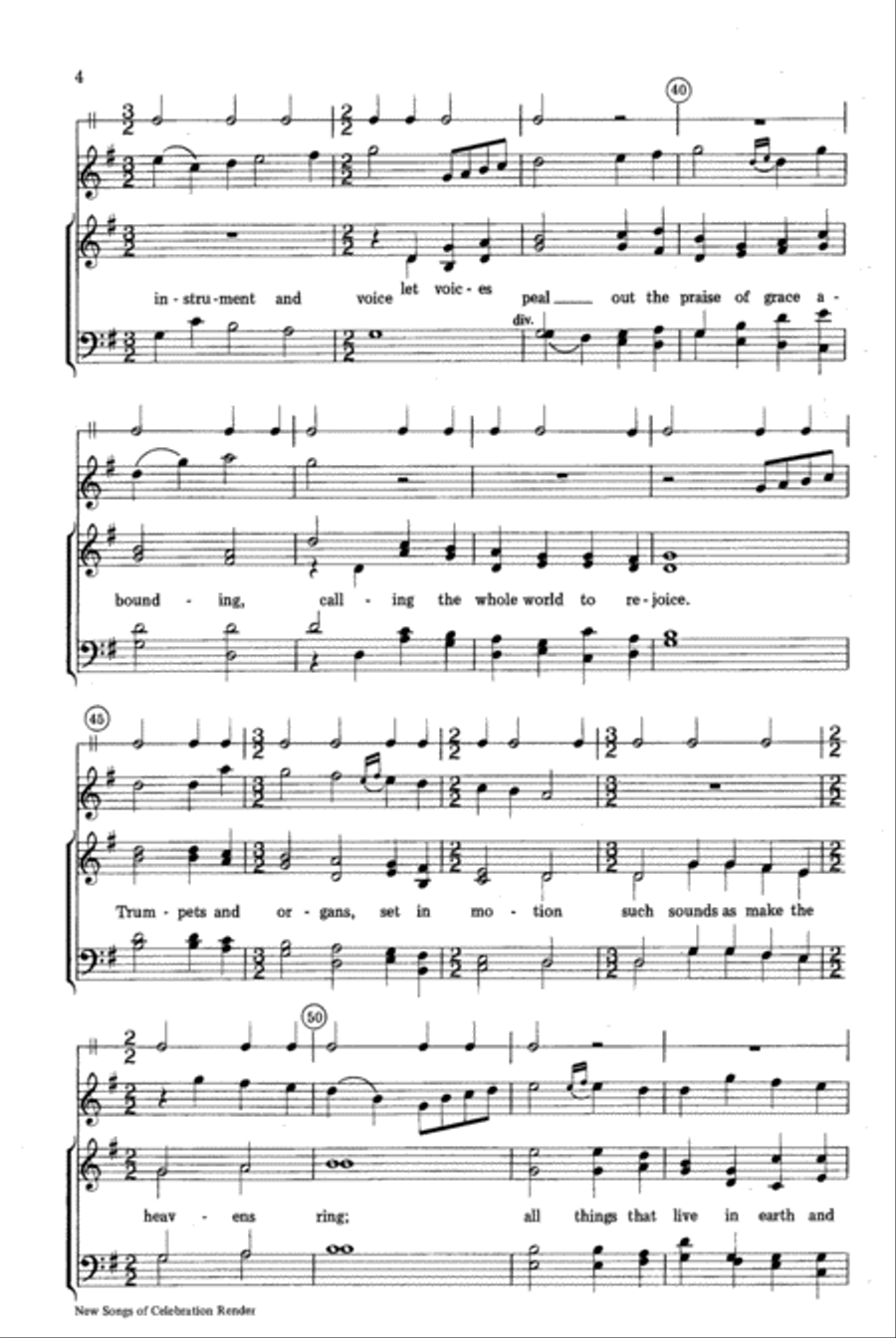New Songs of Celebration Render 4-Part scores gallery preview page 4
