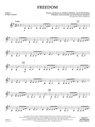 Freedom (arr. Paul Murtha) - Pt.5 - Bb Bass Clarinet