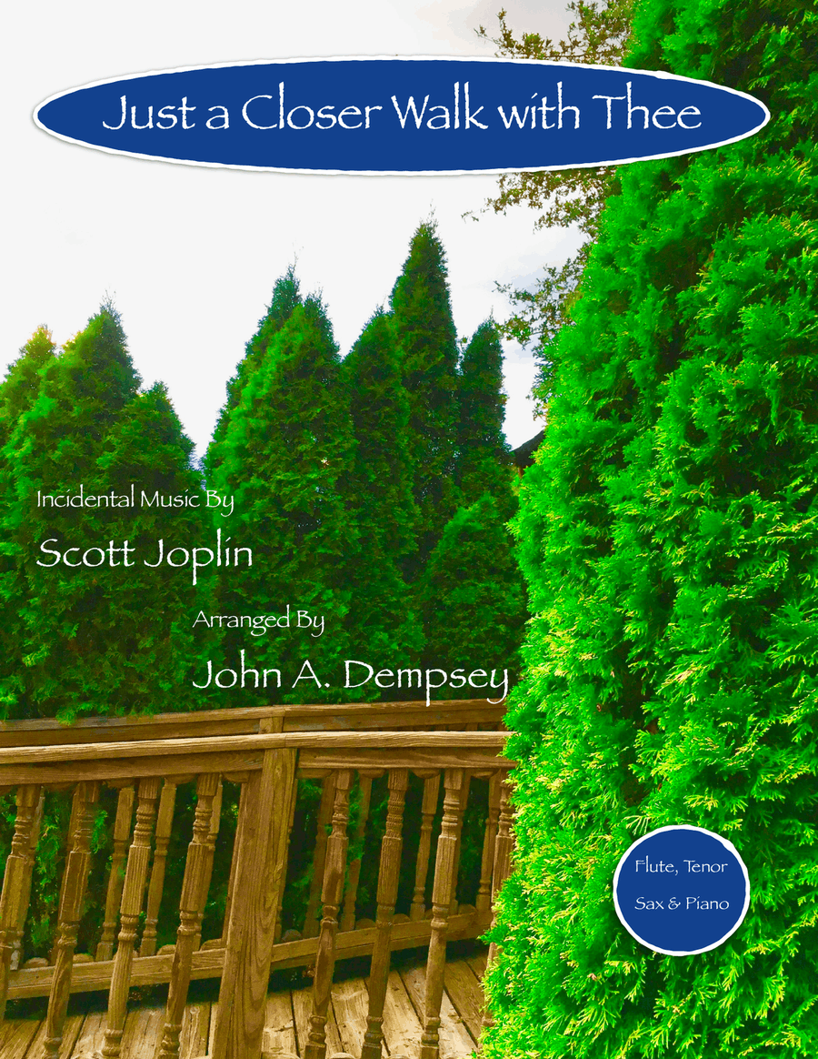 Just a Closer Walk with Thee / Solace (Trio for Flute, Tenor Sax and Piano) Small Ensemble scores gallery preview page 1