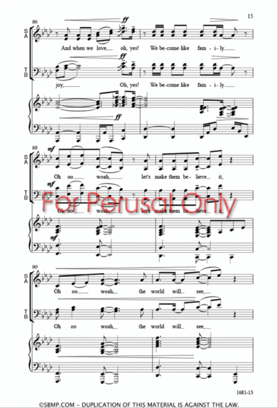 The World Will See - SATB 4-Part scores gallery preview page 15