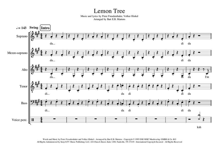 Lemon Tree Divisi scores gallery preview page 1