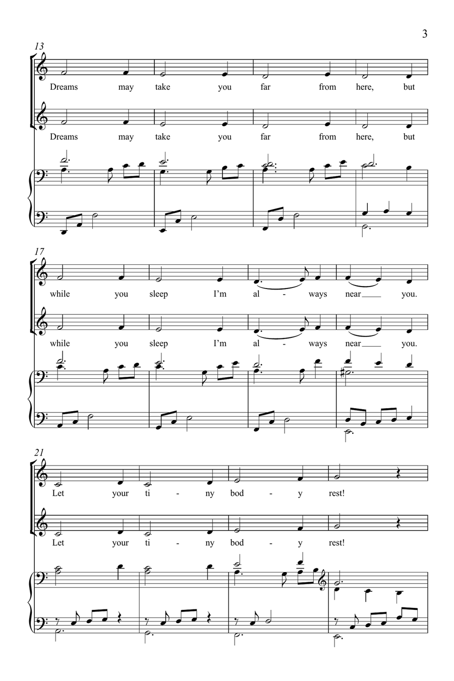 Lullaby for a Little One Lullaby for a Little One 2-Part scores gallery preview page 2