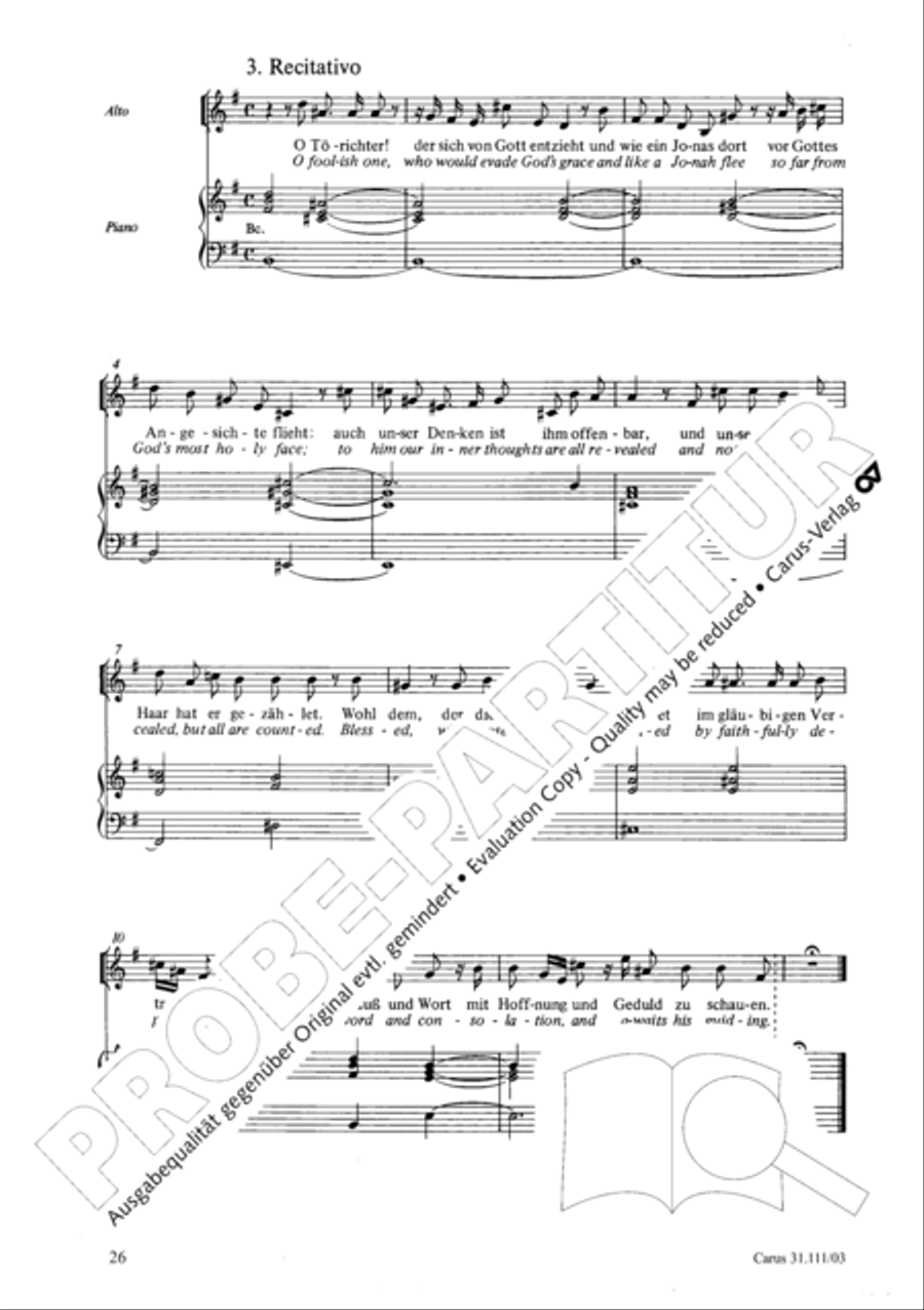 God's will is best, it shall be done (Was mein Gott will, das g'scheh allzeit) 4-Part scores gallery preview page 27