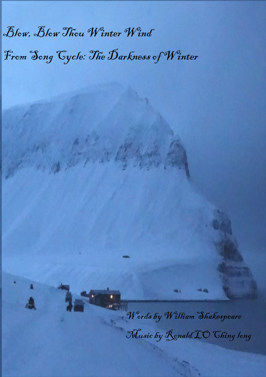 Book cover for Blow, Blow Thou Winter Wind From Song Cycle : The Darkness of Winter