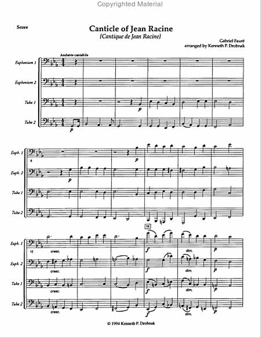 Canticle of Jean Racine Canticle of Jean Racine EETT scores gallery preview page 2