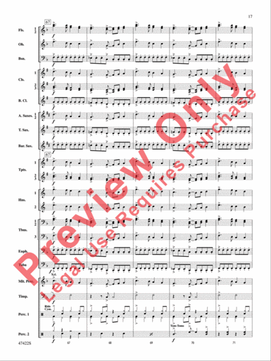 Boughs of Holly Concert Band scores gallery preview page 18