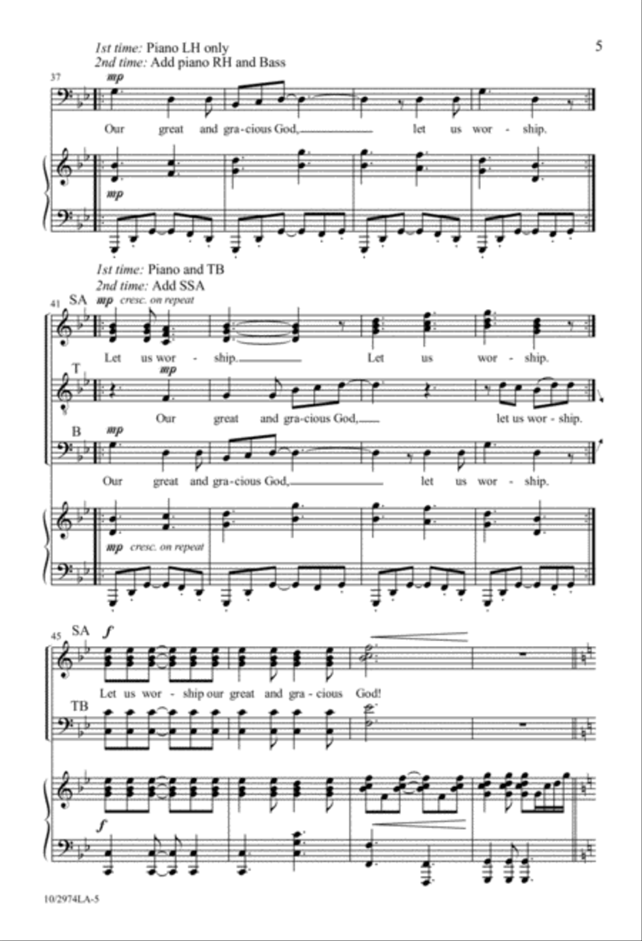 Make a Joyful Noise 4-Part scores gallery preview page 5