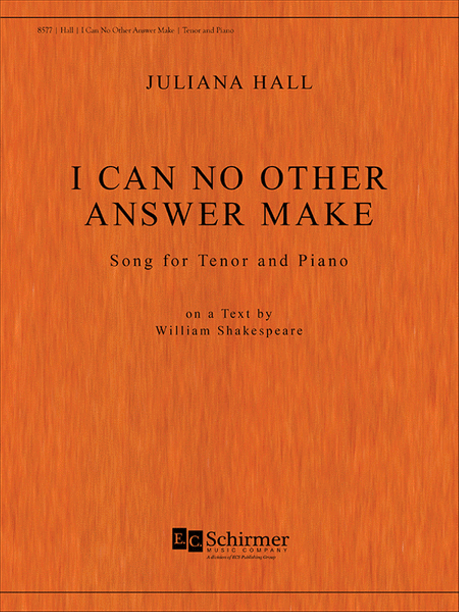 I Can No Other Answer Make Tenor Voice scores gallery preview page 1