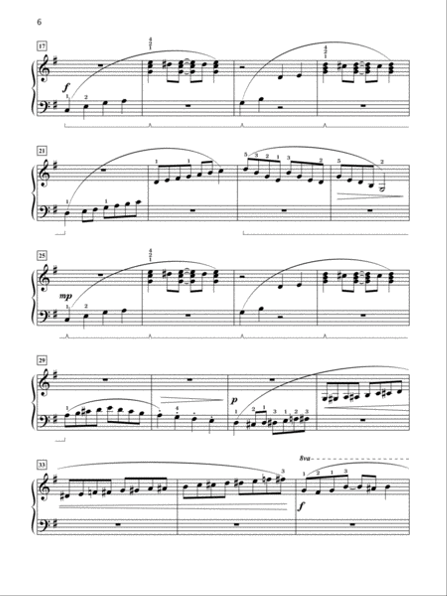 Grand One-Hand Solos for Piano, Book 6: 8 Late Intermediate Pieces for Right or Left Hand Alone Piano Method scores gallery preview page 6