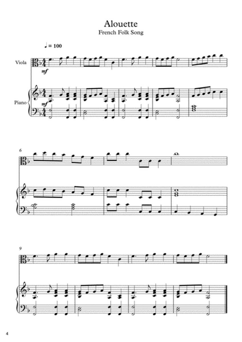 10 Easy Classical Pieces For Viola & Piano Vol. 2