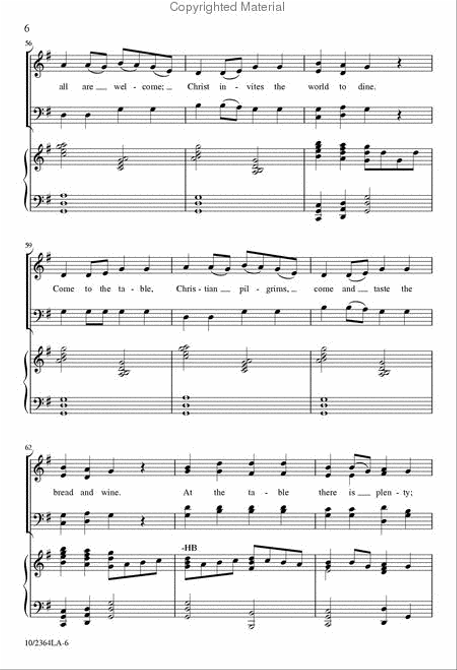 Come to the Table 4-Part scores gallery preview page 7