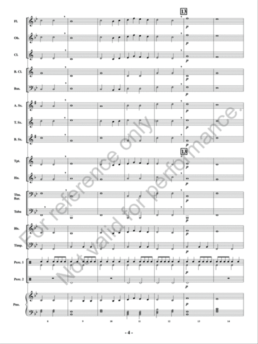 Ascension Of The Emperor Concert Band scores gallery preview page 5
