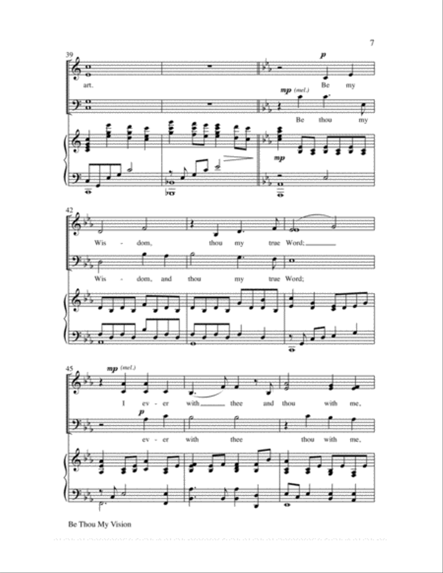Be Thou My Vision 4-Part scores gallery preview page 7