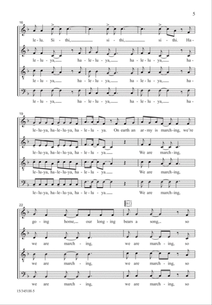 Singabahambayo 4-Part scores gallery preview page 4