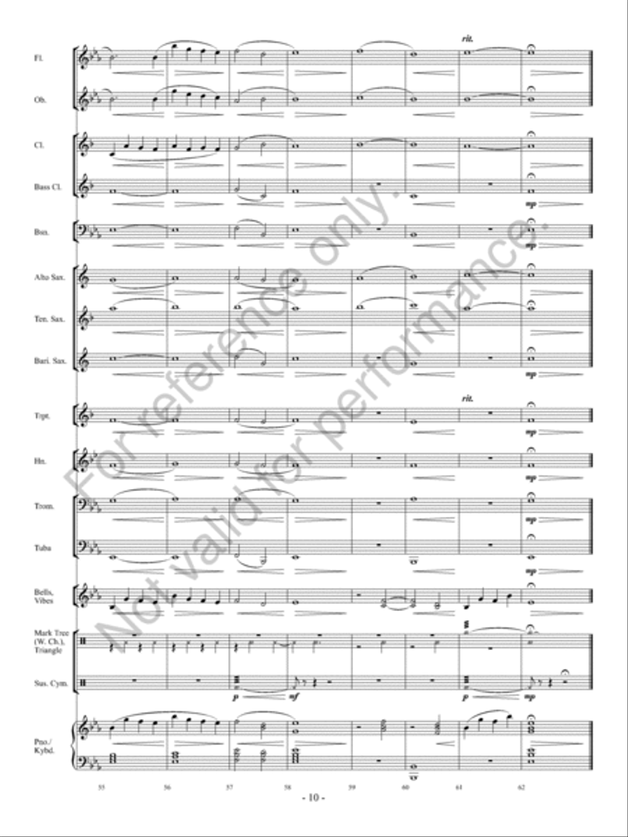 Aura Lea Concert Band scores gallery preview page 11