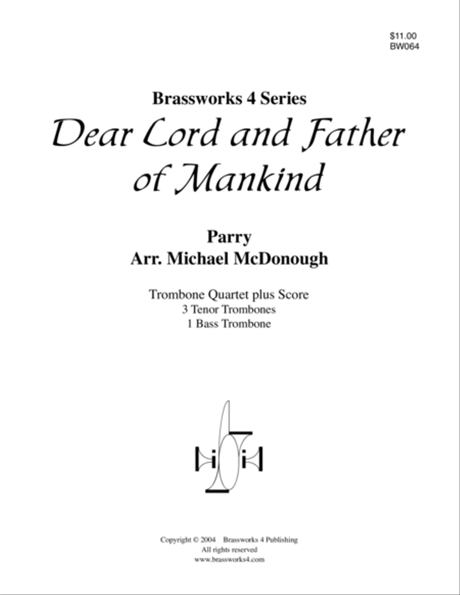 Dear Lord and Father of Mankind Trombone Quartet scores gallery preview page 1