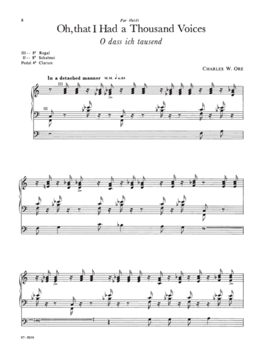 Eleven Compositions for Organ, Set I Organ scores gallery preview page 4