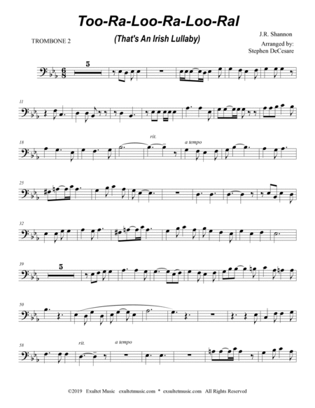 Too-Ra-Loo-Ra-Loo-Ral (That's an Irish Lullaby) (Trombone Duet) image number null