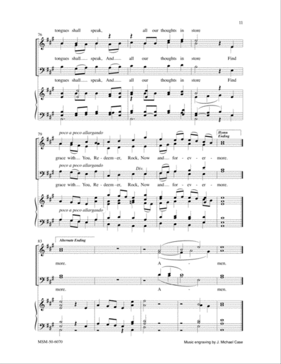 A Hymn to God: Creator SSATBB scores gallery preview page 7
