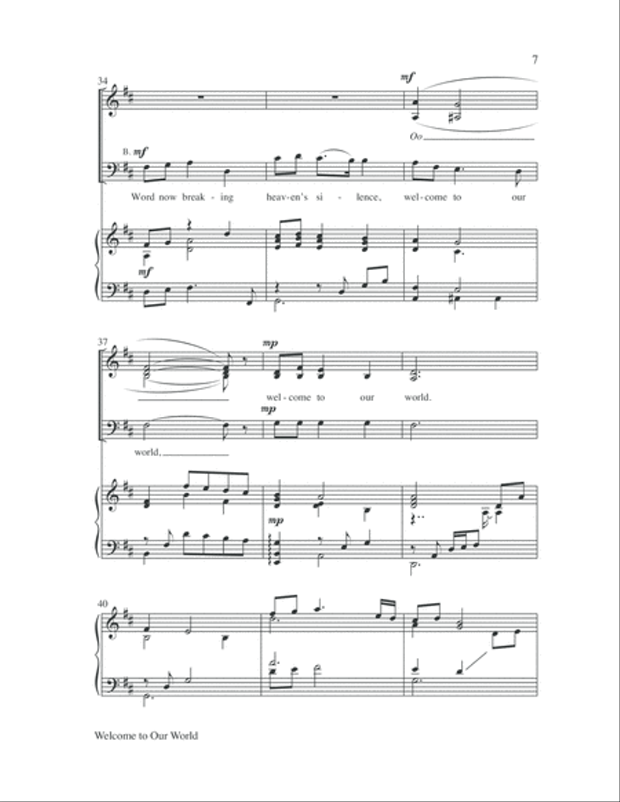 Welcome to Our World 3-Part scores gallery preview page 7