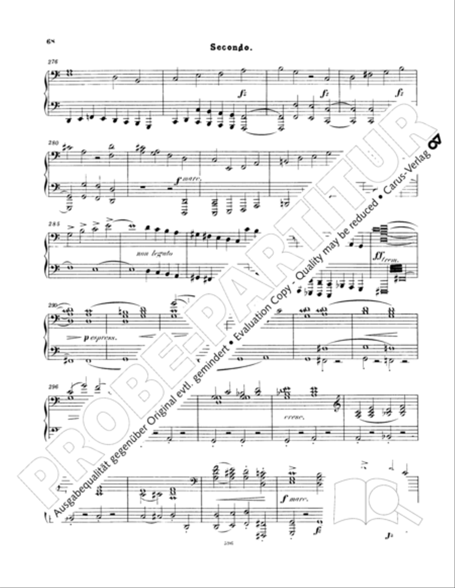 Ein Deutsches Requiem (German Requiem) Piano Duet scores gallery preview page 77