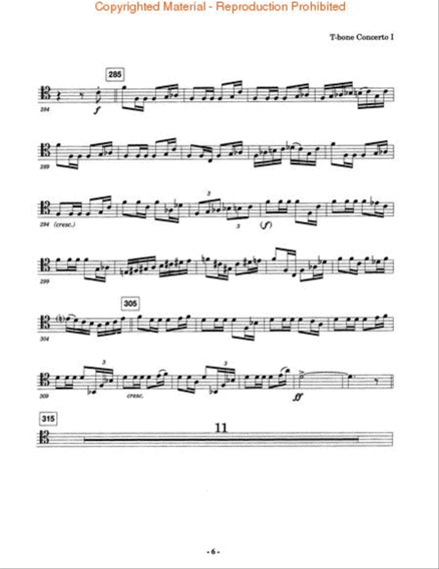 T-Bone Concerto T-Bone Concerto Concert Band scores gallery preview page 2
