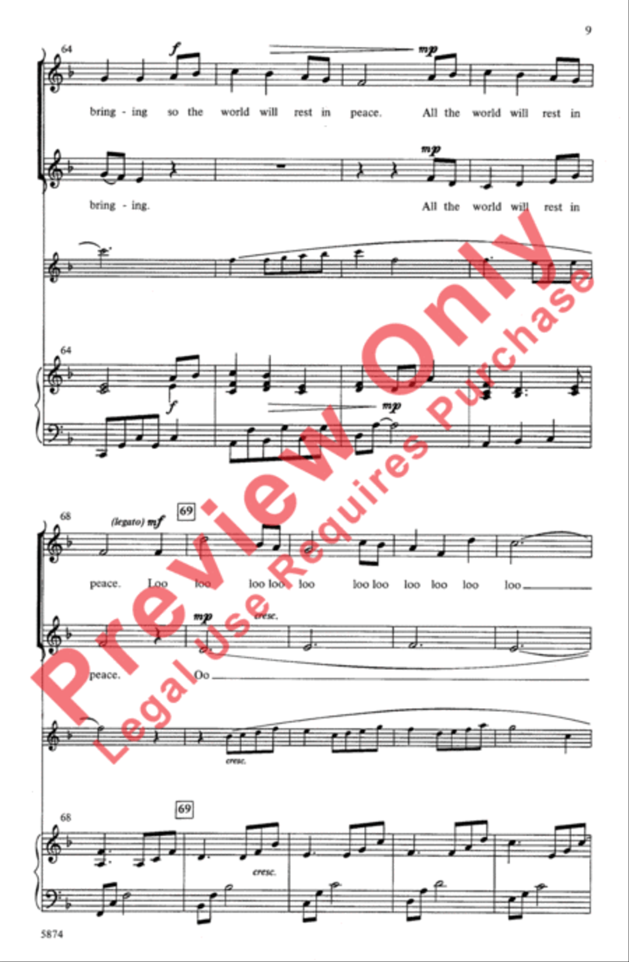 Child of Peace Child of Peace 2-Part scores gallery preview page 9