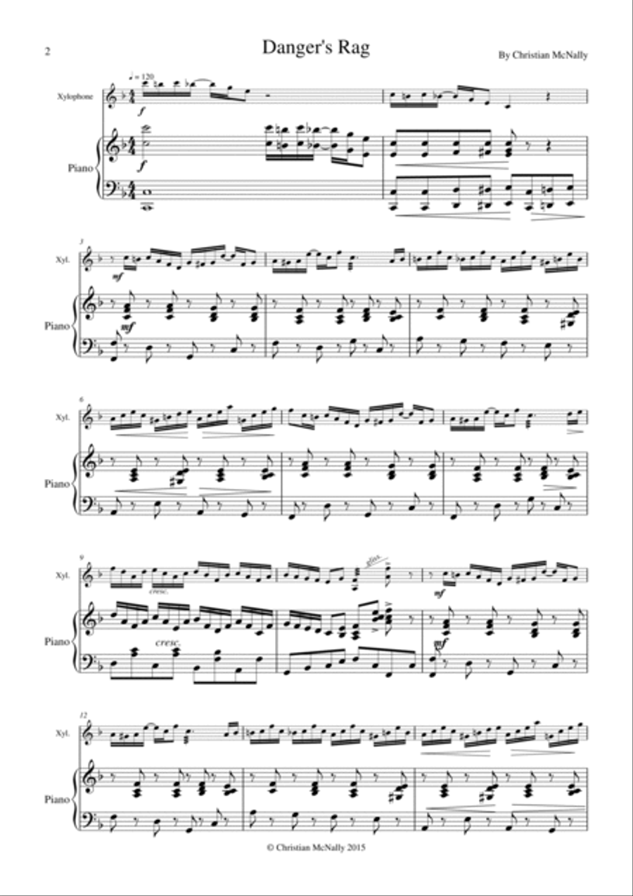 Danger's Rag Percussion scores gallery preview page 3