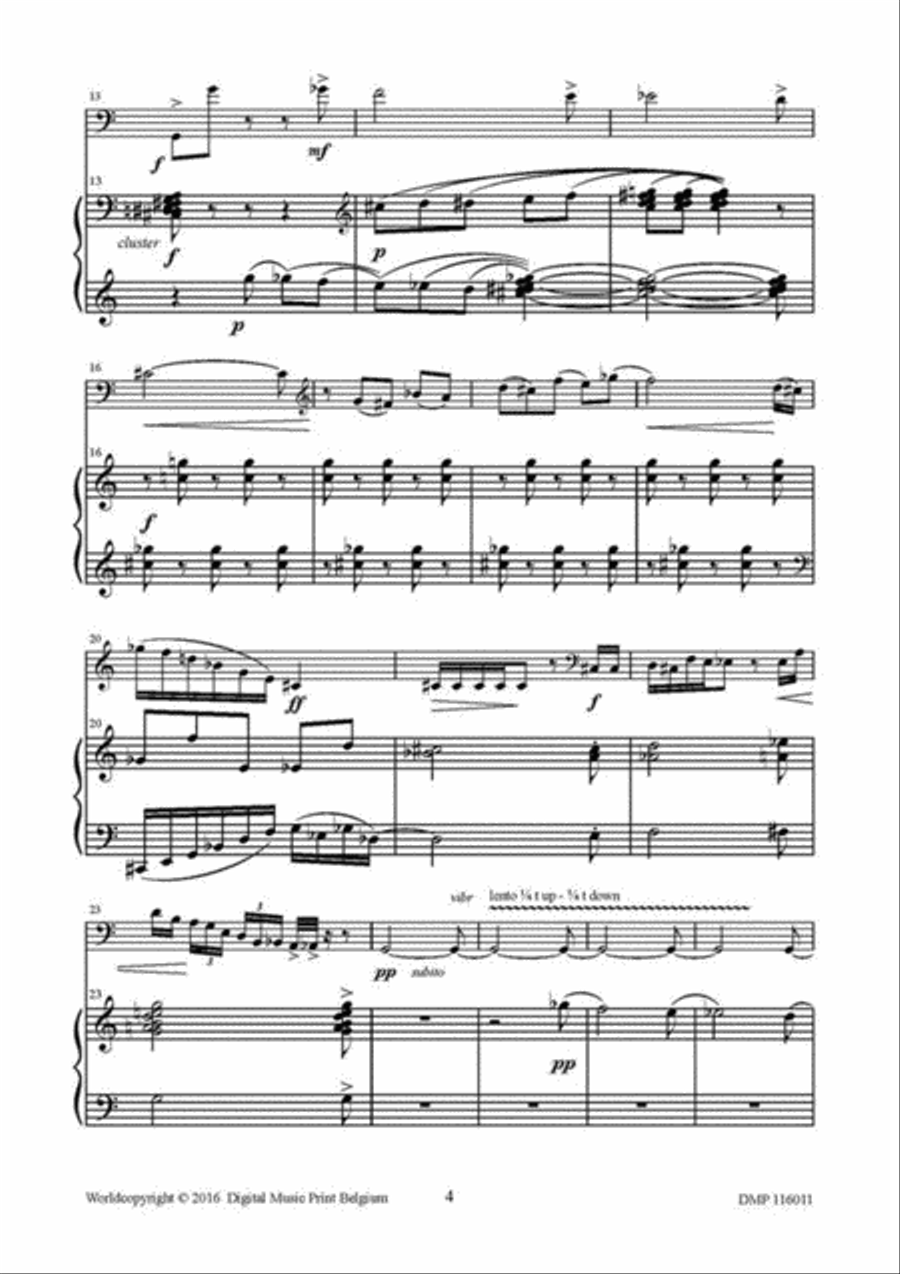 3 Caprices D'uranus Bass Clarinet scores gallery preview page 3