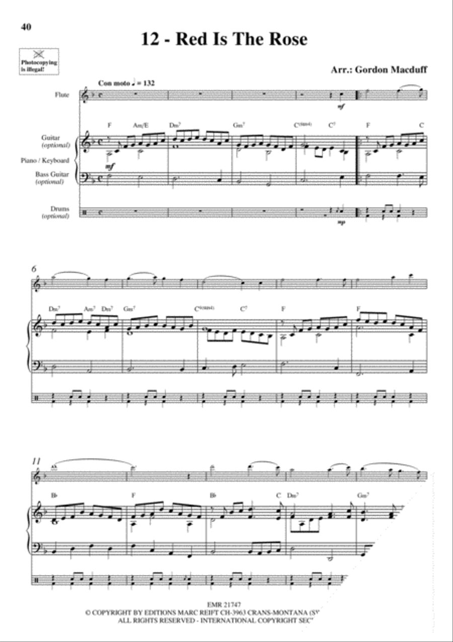 20 Celtic Hits Flute Solo scores gallery preview page 14