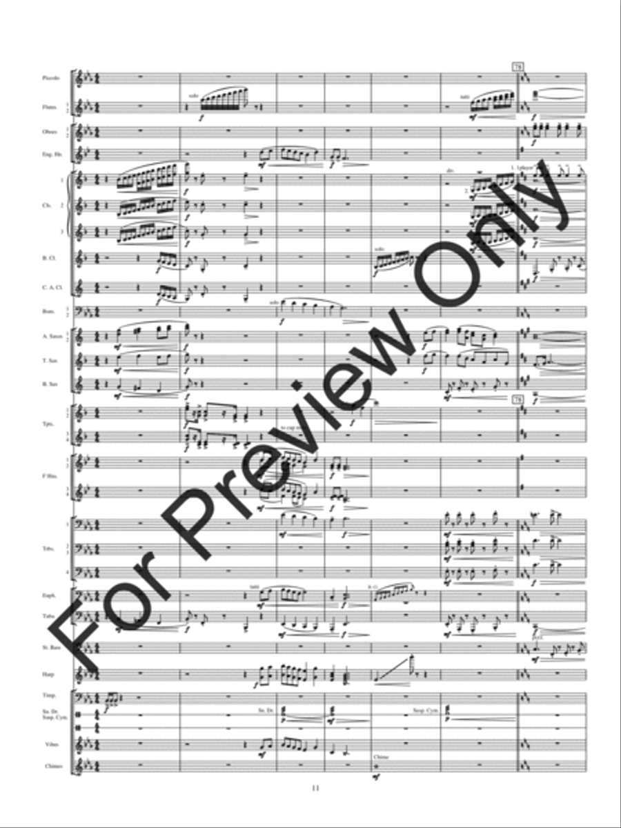 Holiday Rhapsody Concert Band scores gallery preview page 14