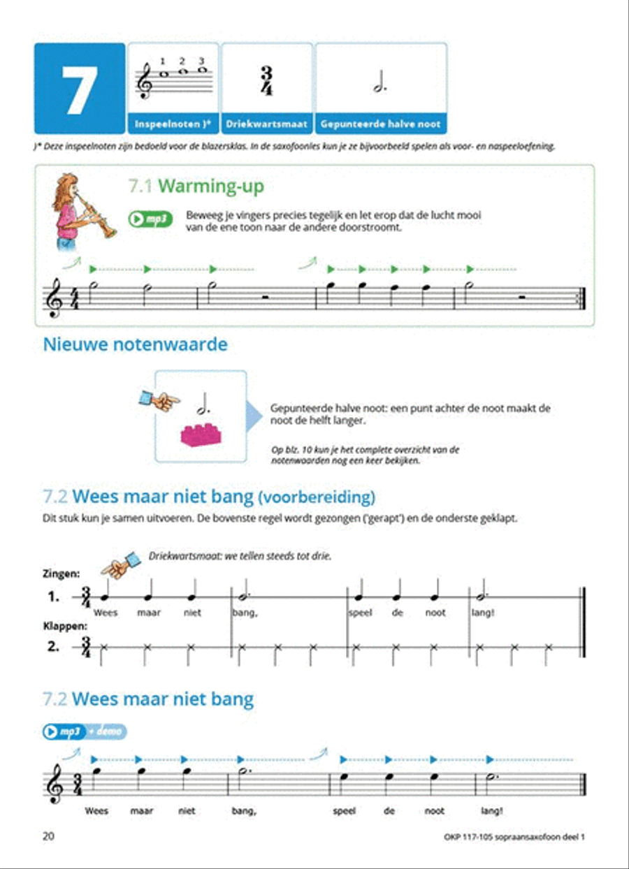Samen Leren Samenspelen Vlaams Deel 1 Soprano Saxophone scores gallery preview page 7