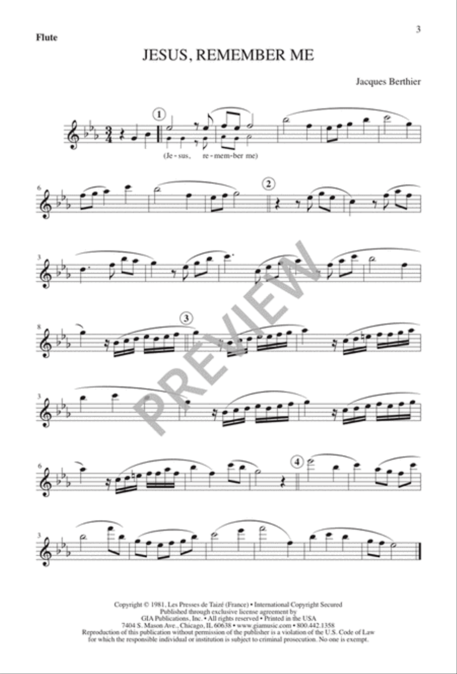 Jesus, Remember Me 4-Part scores gallery preview page 4
